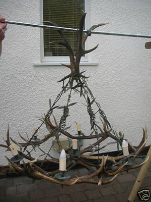 picture of chandelier in original state - click for larger image. Opens in new tab